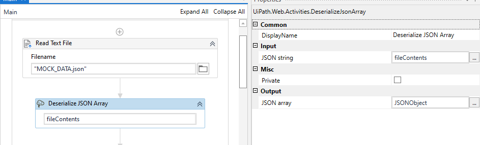 deserialize json array